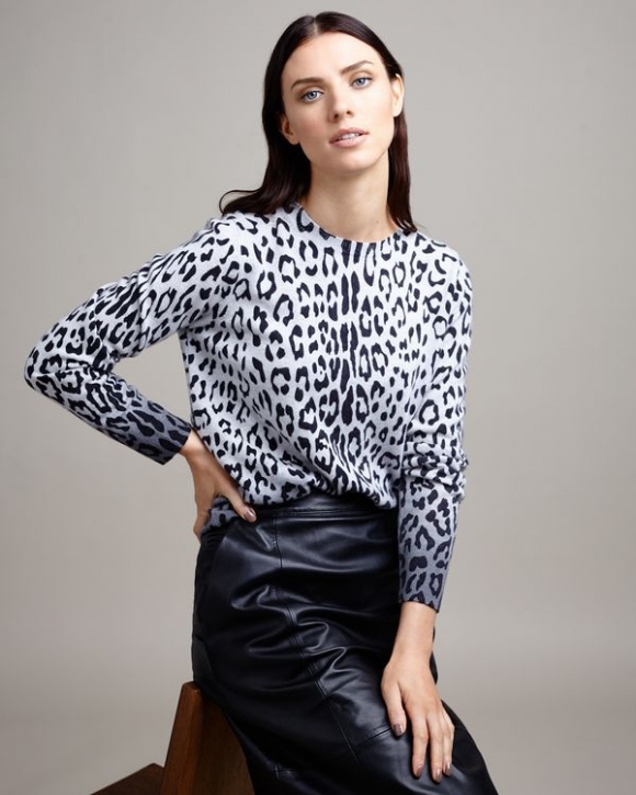 Paul Costelloe Living Studio Animal Crew Neck Jumper Paul Costelloe Living Studio Animal Crew Neck Jumper