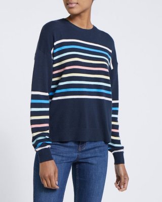 Rainbow Stripe Crew-Neck Jumper Rainbow Stripe Crew-Neck Jumper