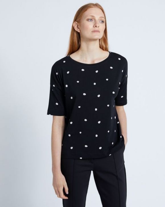 Carolyn Donnelly The Edit Spot Print Top Carolyn Donnelly The Edit Spot Print Top