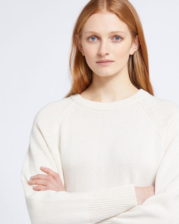 Carolyn Donnelly The Edit Cream Raglan Sweater