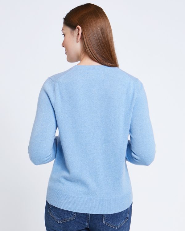 Paul Costelloe Living Studio Light Blue Cashmere Cardigan
