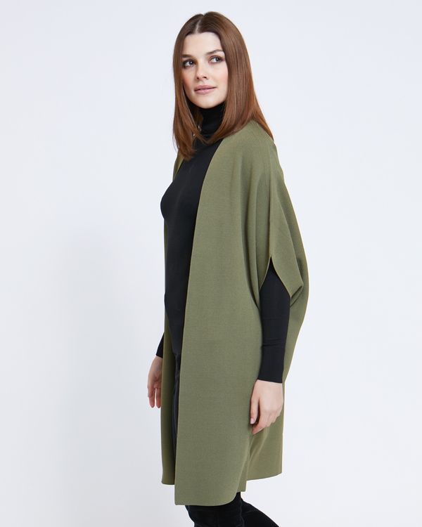 Paul Costelloe Living Studio Green Shawl Cardigan