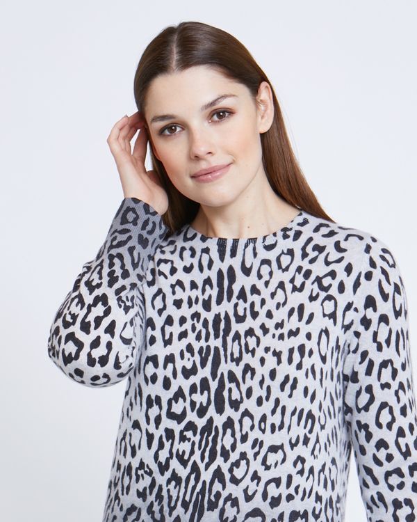 Paul Costelloe Living Studio Animal Crew Neck Jumper