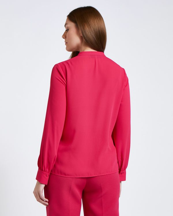 Paul Costelloe Living Studio Pink Pleat Front Blouse