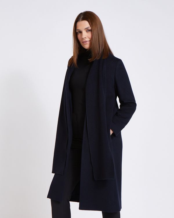 Paul Costelloe Living Studio Scarf Detail Coat