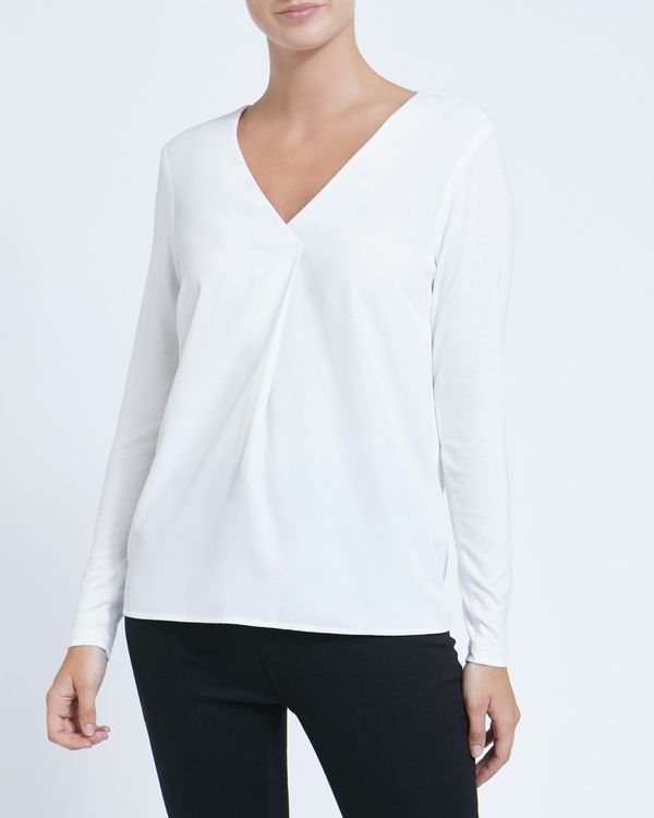 V-Neck Jersey Back Top