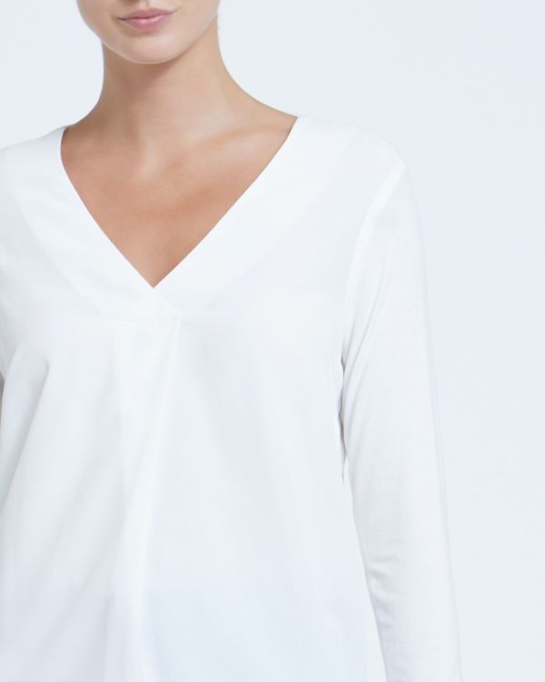 V-Neck Jersey Back Top
