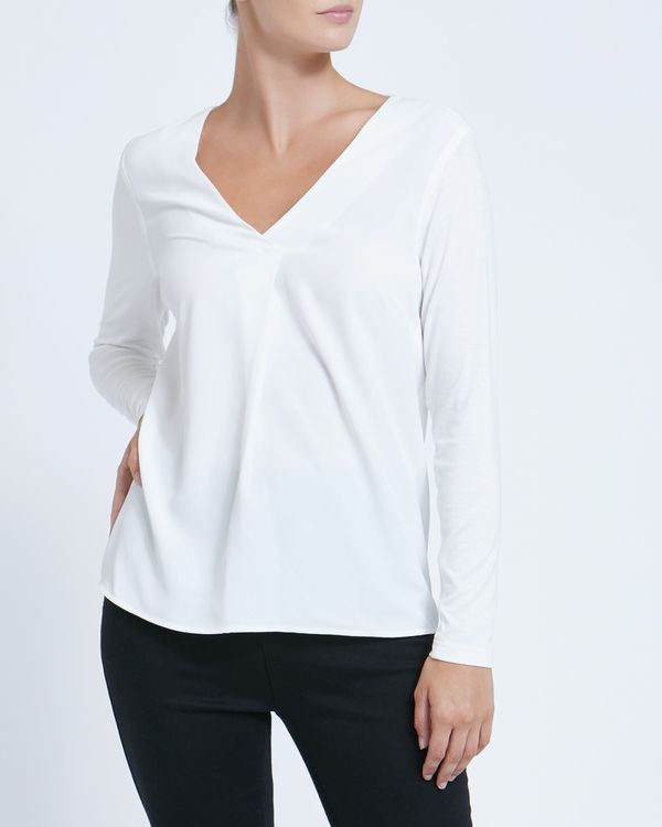 V-Neck Jersey Back Top