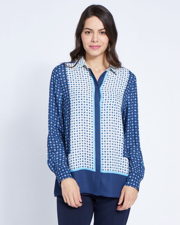 Paul Costelloe Living Studio Geo Print Shirt