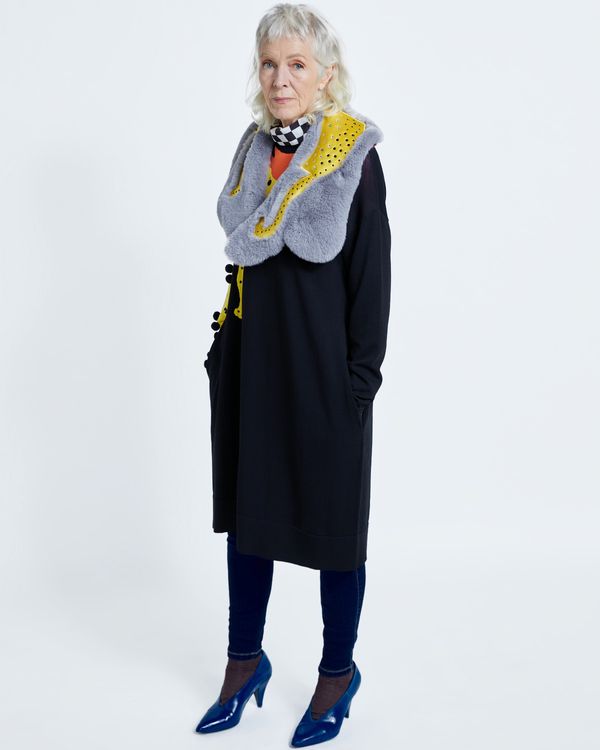 Joanne Hynes Everything Can Become A Fairy Tale Applique Shawl Collar