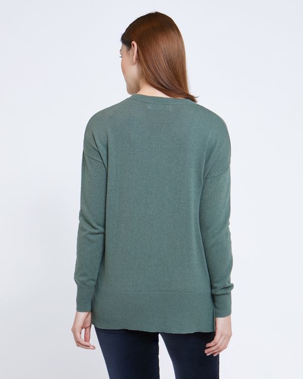 Paul Costelloe Living Studio Green Rib Side Panel Jumper