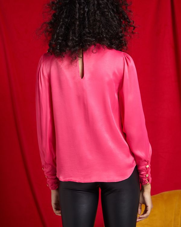 Savida Button Shoulder And Cuff Blouse