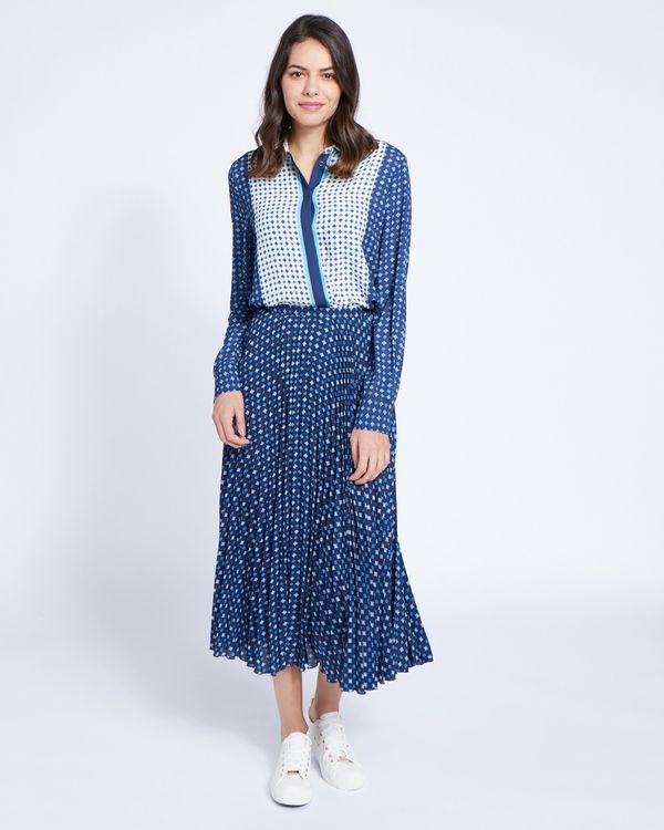 Paul Costelloe Living Studio Geo Print Skirt